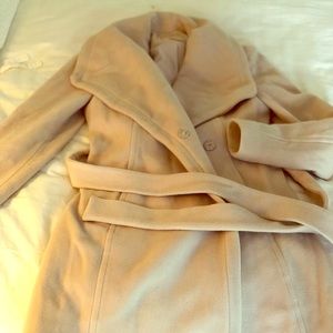 Blush wrap coat